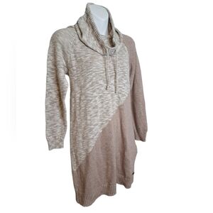 ROOTS || Asymmetrical || Cowl Neck || Tunic || Oatmeal || Size Small || EUC